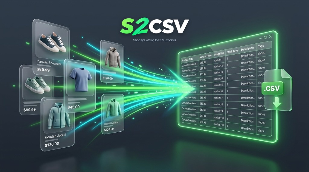 Shopify Catalog to CSV Exporter Workflow